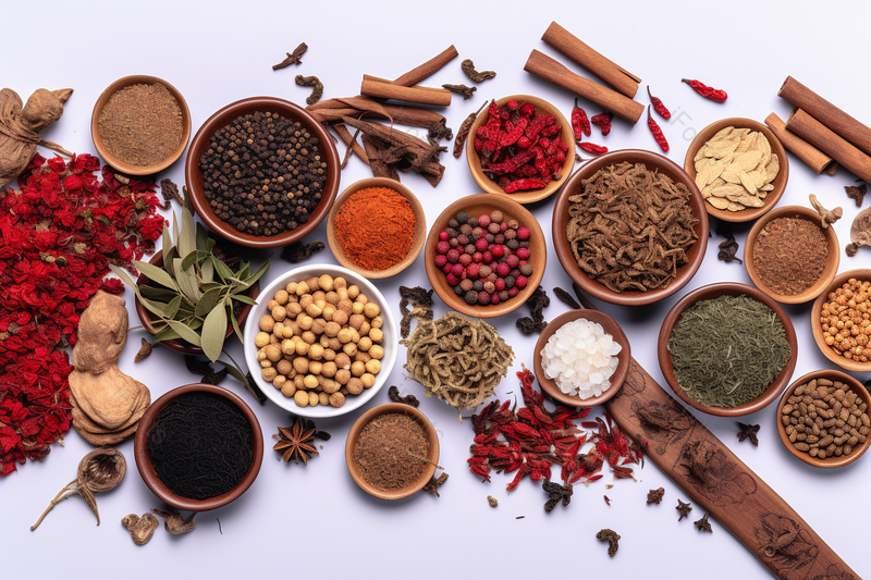 香料调料留白背景拍摄餐饮广告背景,高清,摄影图,摄影图片,图片大全,摄影图免费下载